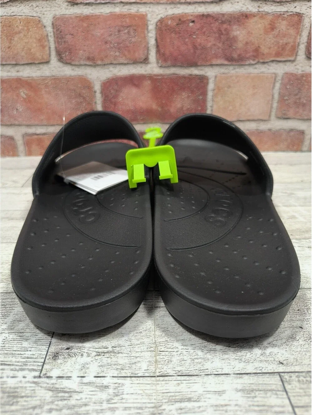 Crocs Essentials Slide Men's 9 Women's 11 Black Comfort 210088-001 NWT
